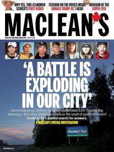 Maclean's Cover with the Thunder Bay article